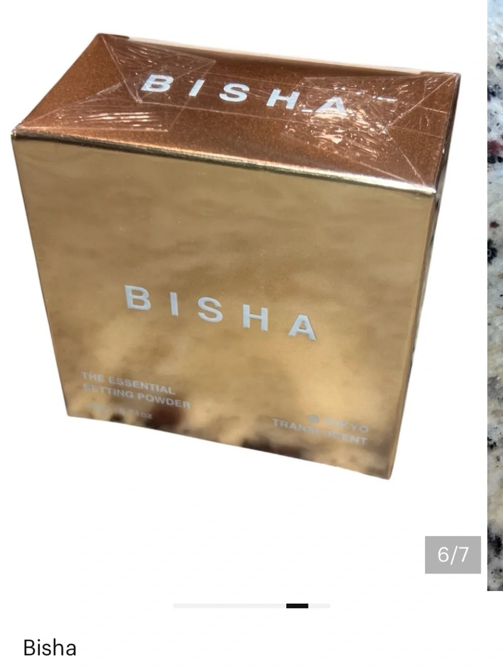ISH Translucent Setting Powder in Rose Gold Box